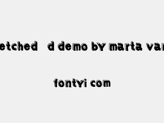 Sketched 3d DEMO by Marta van E