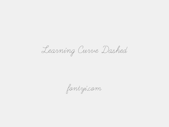 Learning Curve Dashed