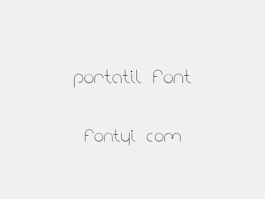 portatil font