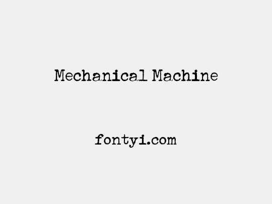 Mechanical Machine