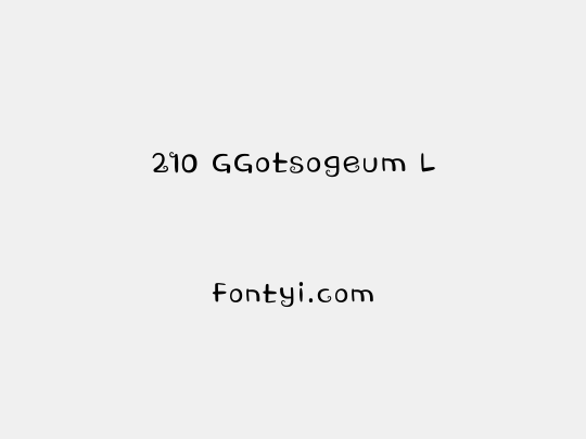 210 GGotsogeum L