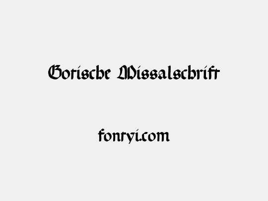Gotische Missalschrift