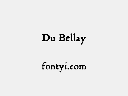 Du Bellay