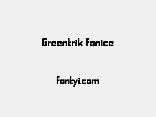 Greentrik fonice