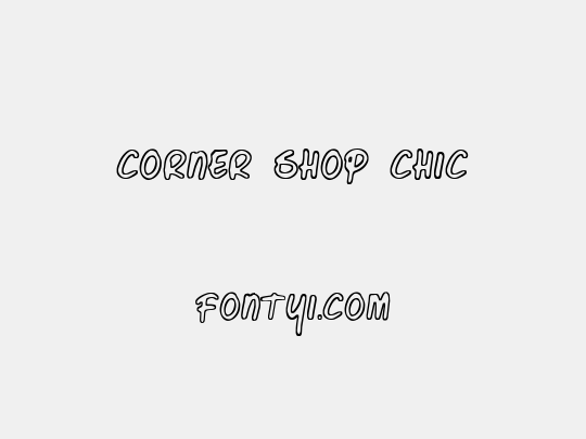 Corner Shop Chic