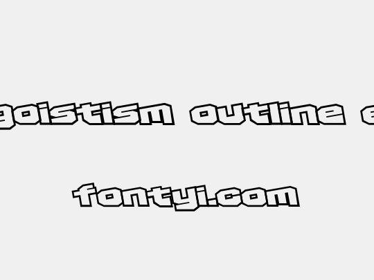 D3 Egoistism outline extra