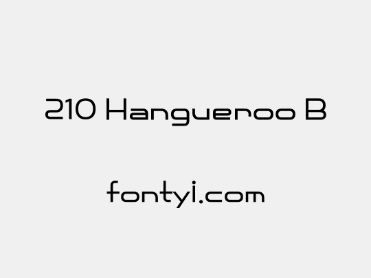 210 Hangueroo B