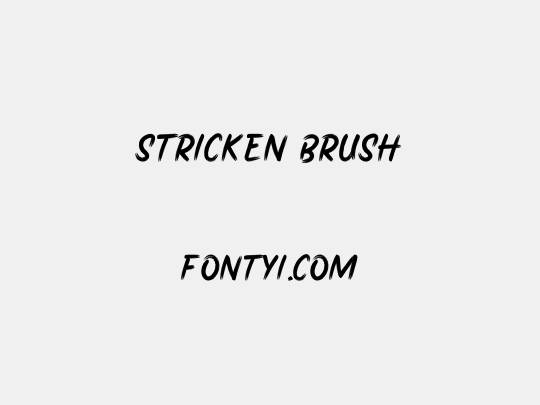 Stricken Brush