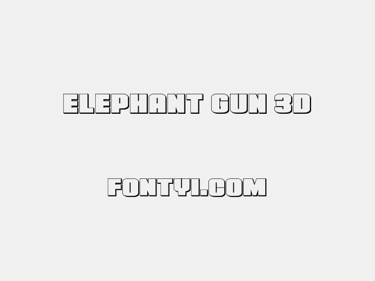 Elephant Gun 3D