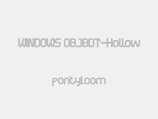 WINDOWS OBJECT-Hollow