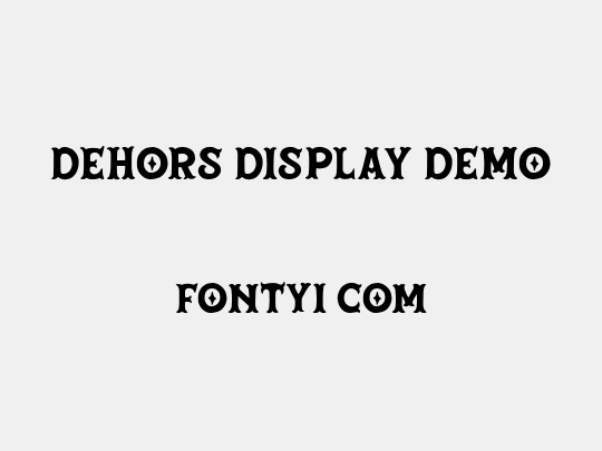 Dehors Display DEMO