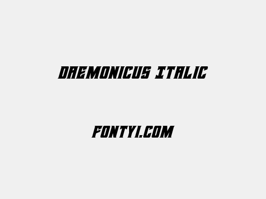 Daemonicus Italic
