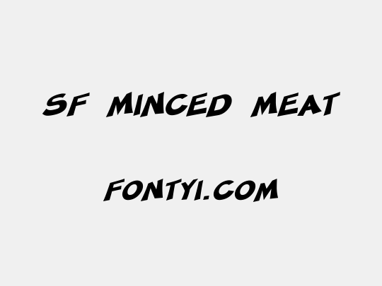 SF Minced Meat