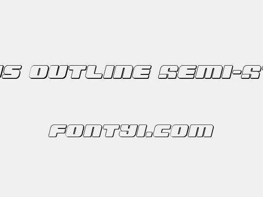 Capricus Outline Semi-Straight
