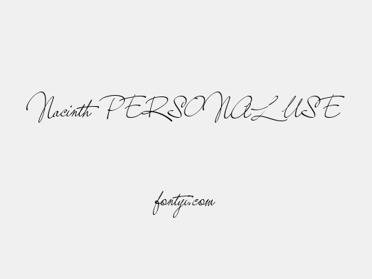 Nacinth PERSONAL USE
