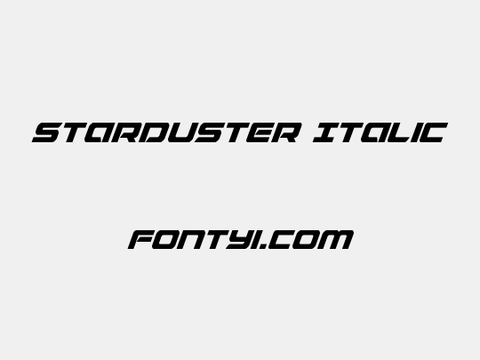 Starduster Italic