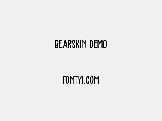 Bearskin DEMO