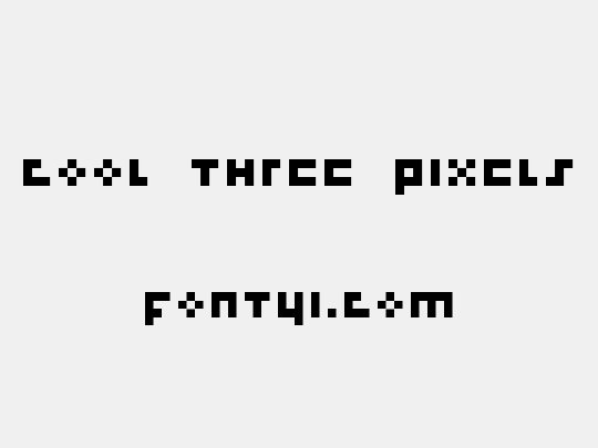 cool three pixels