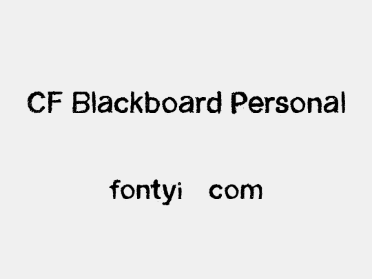 CF Blackboard Personal