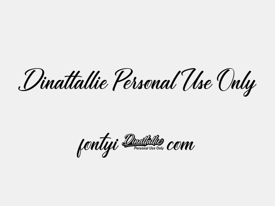 Dinattallie Personal Use Only