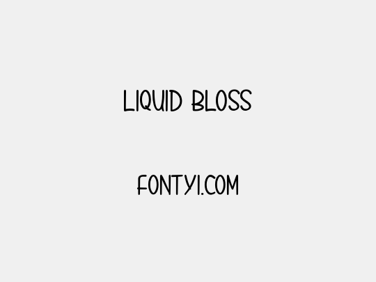 LIQUID BLOSS