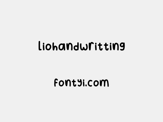 Liohandwritting