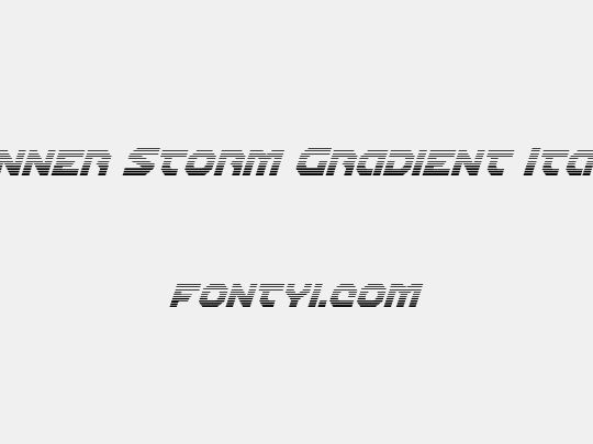 Gunner Storm Gradient Italic