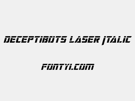 Deceptibots Laser Italic