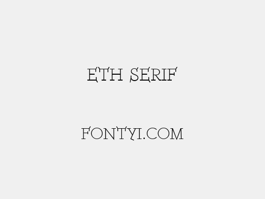 ETH Serif