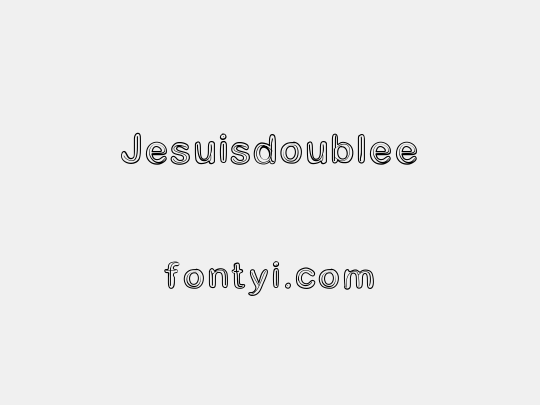 Jesuisdoublee