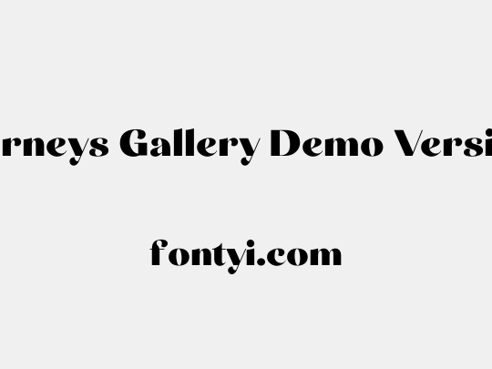 Carneys Gallery Demo Version