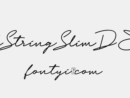 Black String Slim DEMO