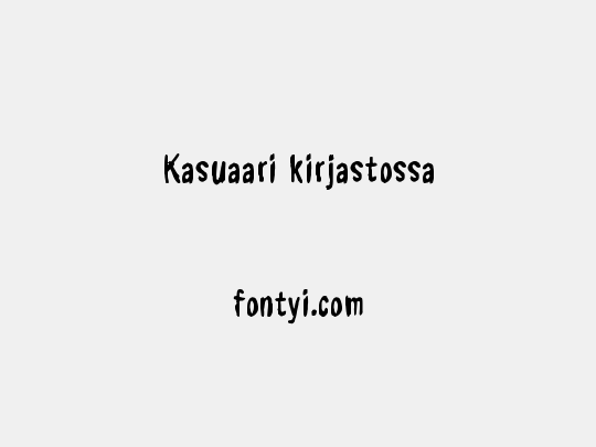 Kasuaari kirjastossa