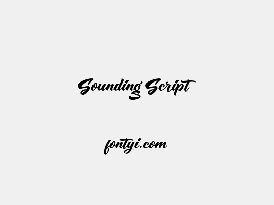 Sounding Script