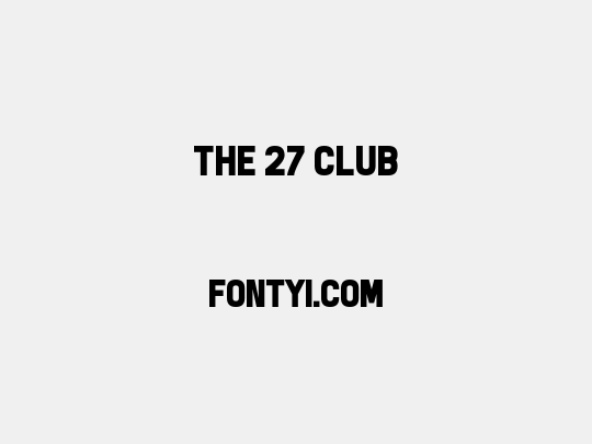 The 27 Club