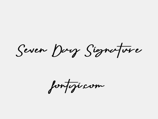 Seven Day Signature