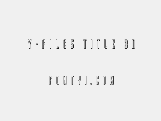 Y-Files Title 3D
