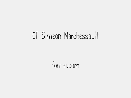 CF Simeon Marchessault