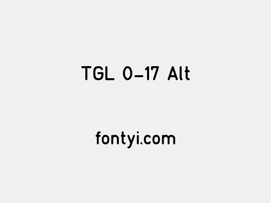 TGL 0-17 Alt