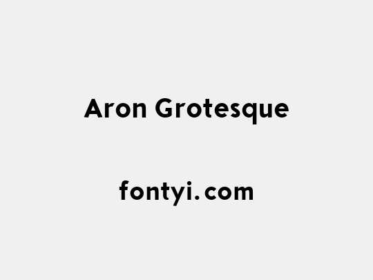 Aron Grotesque
