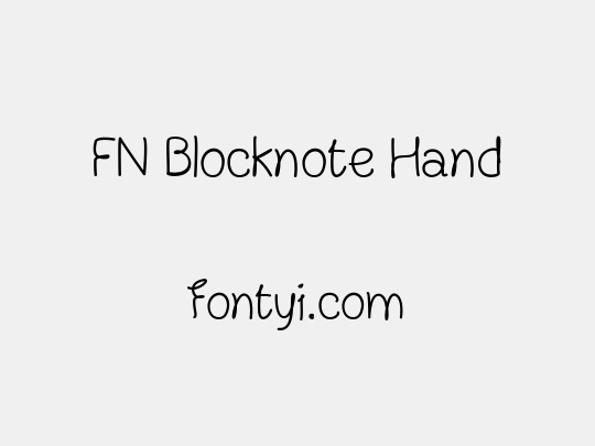 FN Blocknote Hand
