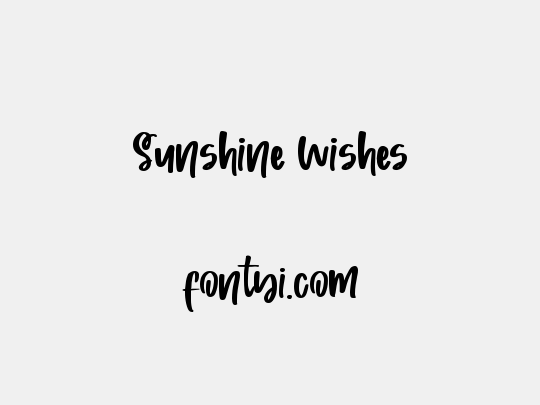 Sunshine Wishes