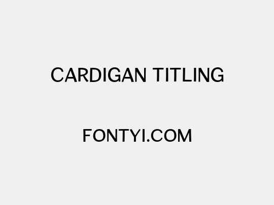 Cardigan Titling