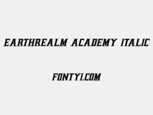 Earthrealm Academy Italic
