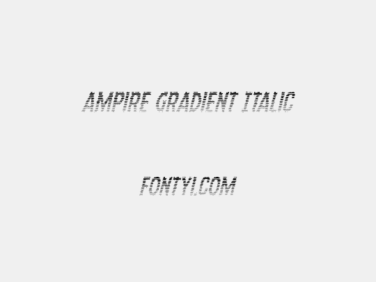 Ampire Gradient Italic