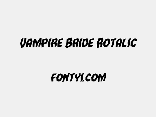 Vampire Bride Rotalic