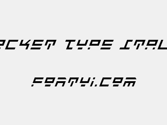 Rocket Type Italic