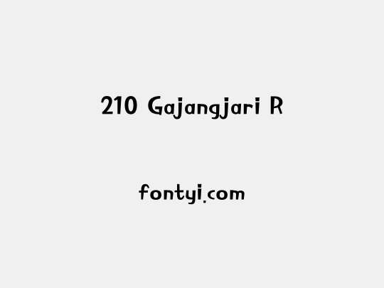 210 Gajangjari R