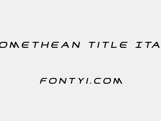 Promethean Title Italic