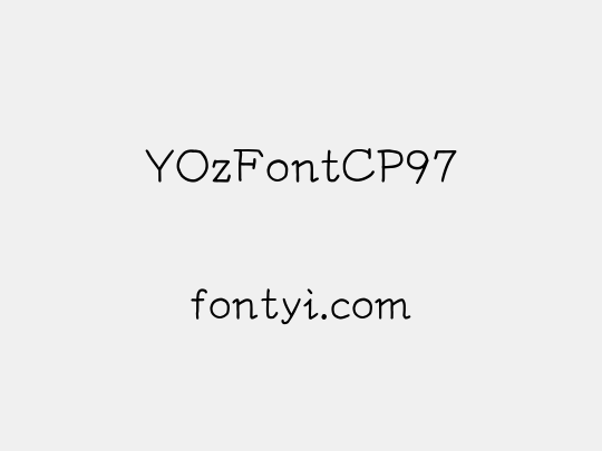 YOzFontCP97